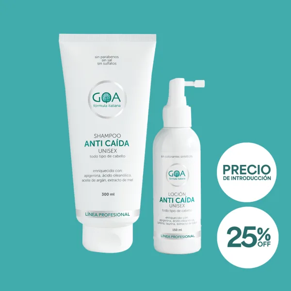 Kit Anti Caída Unisex - Loción y Shampoo
